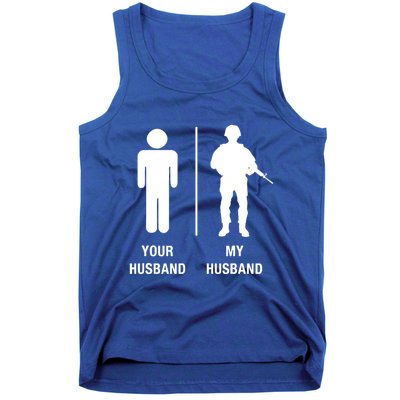 Your Husband My Husband Funny Soldier Military Tank Top