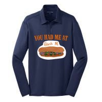 You Had Me At Banh Mi Silk Touch Performance Long Sleeve Polo