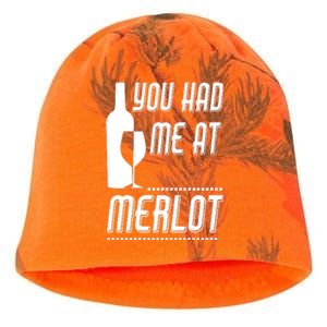 You Had Me At Merlot Kati - Camo Knit Beanie