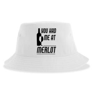 You Had Me At Merlot Sustainable Bucket Hat