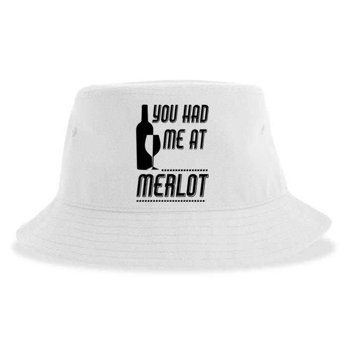 You Had Me At Merlot Sustainable Bucket Hat