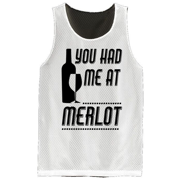 You Had Me At Merlot Mesh Reversible Basketball Jersey Tank