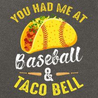 You Had Me At Baseball And Taco Bell Funny Gift  Cotton Canvas Backpack