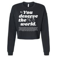 You Had Me At French Onion Dip Cropped Pullover Crew