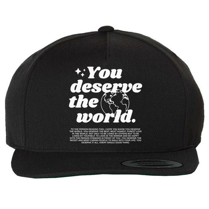 You Had Me At French Onion Dip Wool Snapback Cap