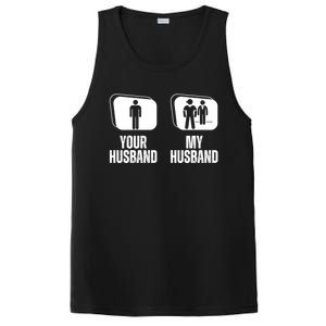 Your Husband My Husband Proud Wife Bodyguard Gift PosiCharge Competitor Tank