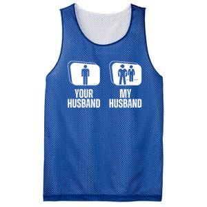 Your Husband My Husband Proud Wife Bodyguard Gift Mesh Reversible Basketball Jersey Tank