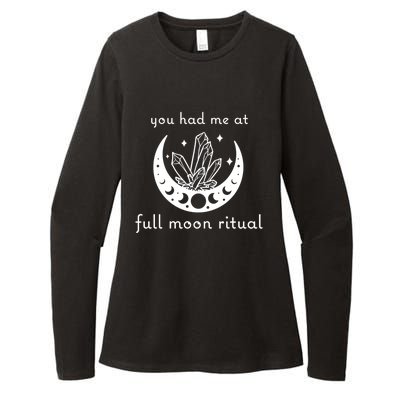 You Had Me At Full Moon Ritual Moon Phase Witch Tarot Gift Womens CVC Long Sleeve Shirt