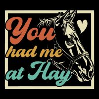 You Had Me At Hay Horse Pony Equestrian Horseback Riding Flat Bill Trucker Hat