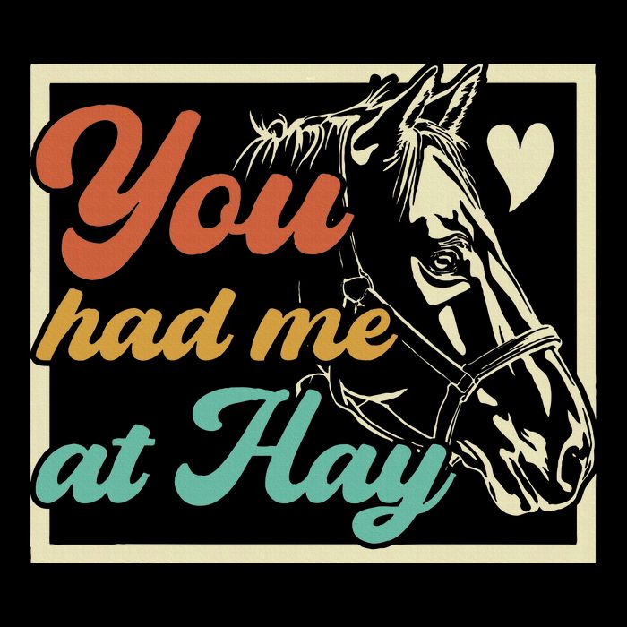 You Had Me At Hay Horse Pony Equestrian Horseback Riding Flat Bill Trucker Hat
