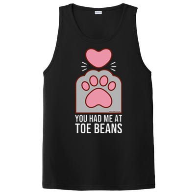 You Had Me At Toe Beans Funny Cute Kawaii Cat PosiCharge Competitor Tank