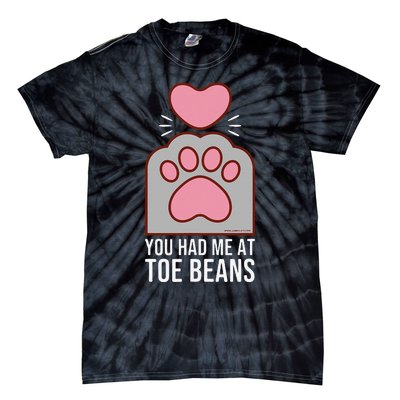 You Had Me At Toe Beans Funny Cute Kawaii Cat Tie-Dye T-Shirt