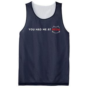 You Had Me At Meow Cute Cinema And Cat Lovers Gift Mesh Reversible Basketball Jersey Tank