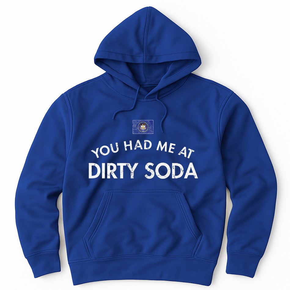 You Had Me At Dirty Soda Distressed Hoodie