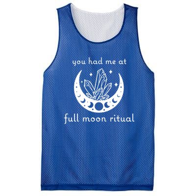 You Had Me At Full Moon Ritual Moon Phase Witch Tarot Cute Gift Mesh Reversible Basketball Jersey Tank