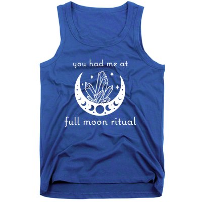 You Had Me At Full Moon Ritual Moon Phase Witch Tarot Cute Gift Tank Top