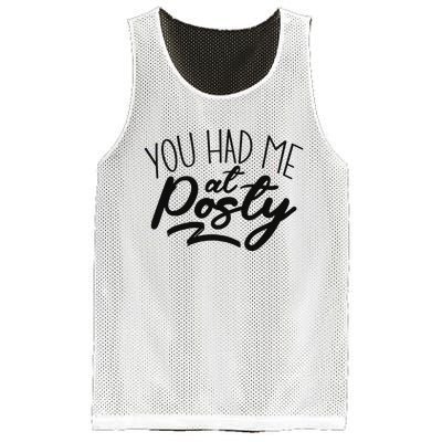 You Had Me At Posty Mesh Reversible Basketball Jersey Tank