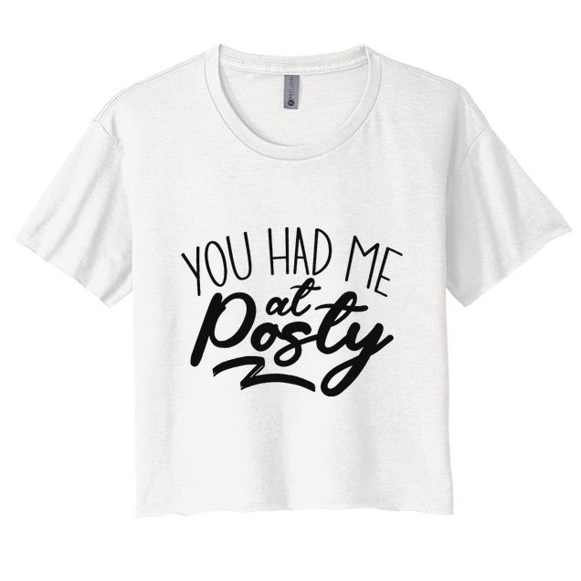 You Had Me At Posty Crop Top