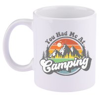 You Had Me At Camping Funny Camper RV Hiking Mountains Gift 11oz C Handle Ceramic Mug