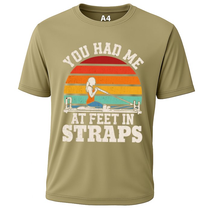 You Had Me At Feet In Straps Funny Pilates Cooling Performance Crew T-Shirt
