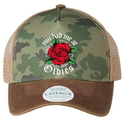 You Had Me At Oldies Red Roses Oldies Legacy Tie Dye Trucker Hat