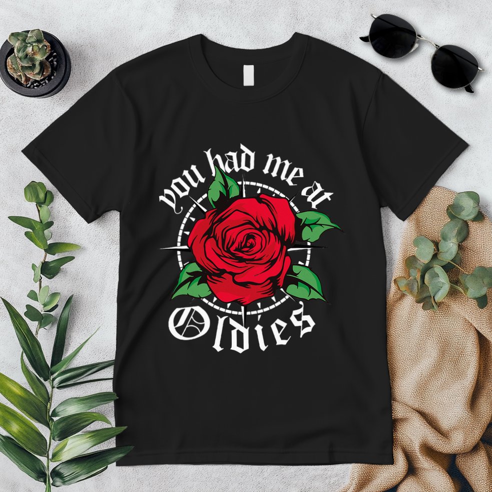 You Had Me At Oldies Red Roses Oldies Premium T-Shirt