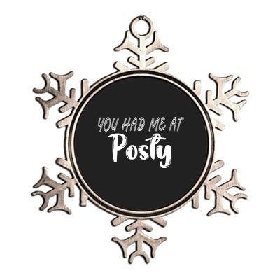 You Had Me At Posty Metallic Star Ornament