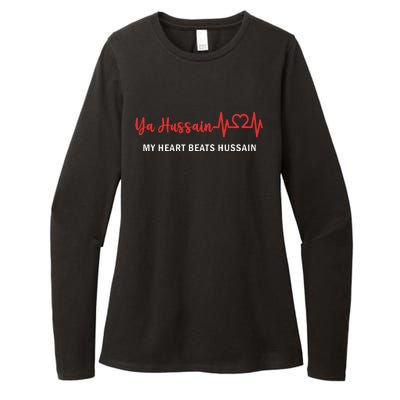 Ya Hussain My Heart Beats Hussain Muharram Ashura Day Womens CVC Long Sleeve Shirt