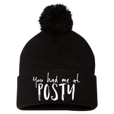 You Had Me At Posty Pom Pom 12in Knit Beanie