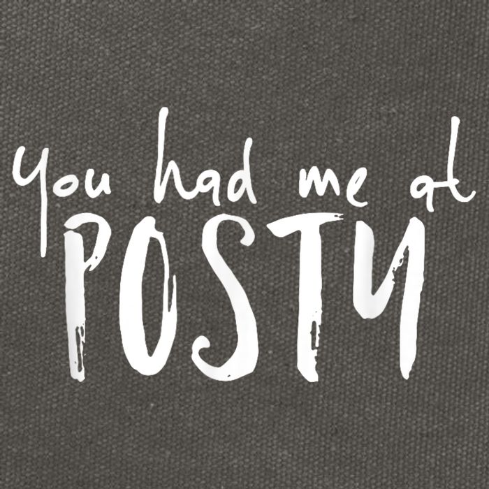 You Had Me At Posty Cotton Canvas Backpack
