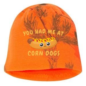 You Had Me At Corn Dogs Kati - Camo Knit Beanie