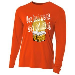 You Had Me At Day Ing Gift Cooling Performance Long Sleeve Crew