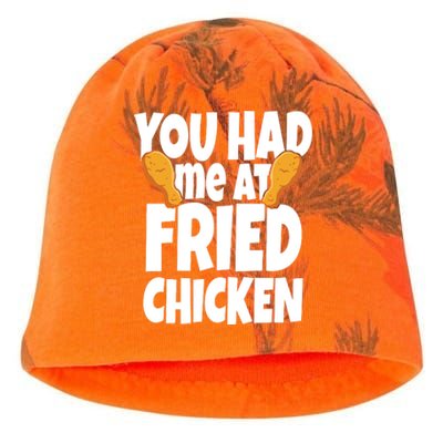 You Had Me At Fried Chicken Food Lover Kati - Camo Knit Beanie