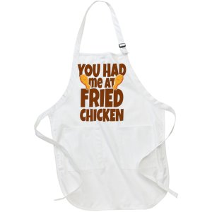 You Had Me At Fried Chicken Food Lover Full-Length Apron With Pockets