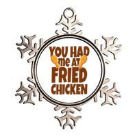 You Had Me At Fried Chicken Food Lover Metallic Star Ornament