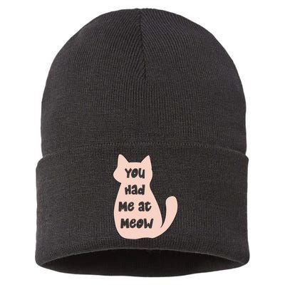 You Had Me At Meow Sustainable Knit Beanie