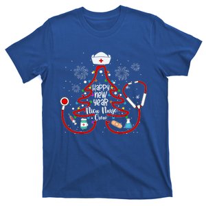 Y1qb Happy New Year Nicu Nurse Crew Christmas Nursing Tree Gift T-Shirt