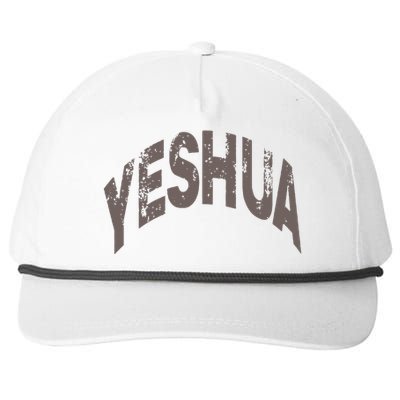 Yeshua Hebrew Name Of Jesus Christian Messianic Snapback Five-Panel Rope Hat