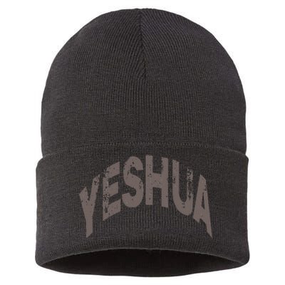 Yeshua Hebrew Name Of Jesus Christian Messianic Sustainable Knit Beanie