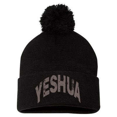 Yeshua Hebrew Name Of Jesus Christian Messianic Pom Pom 12in Knit Beanie