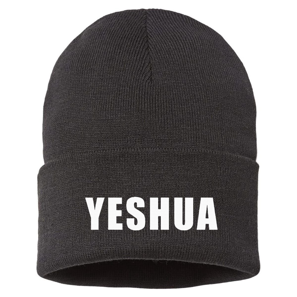 Yeshua Hebrew Name Of Jesus Christian Messianic Jew Sustainable Knit Beanie