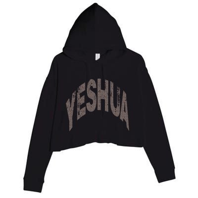 Yeshua Hebrew Name Of Jesus Christian Messianic Crop Fleece Hoodie