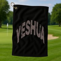 Yeshua Hebrew Name Of Jesus Christian Messianic Golf Towel