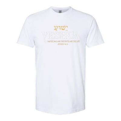 Yeshua Hebrew Name Jesus The Way Truth Life Christian Bible Softstyle® CVC T-Shirt