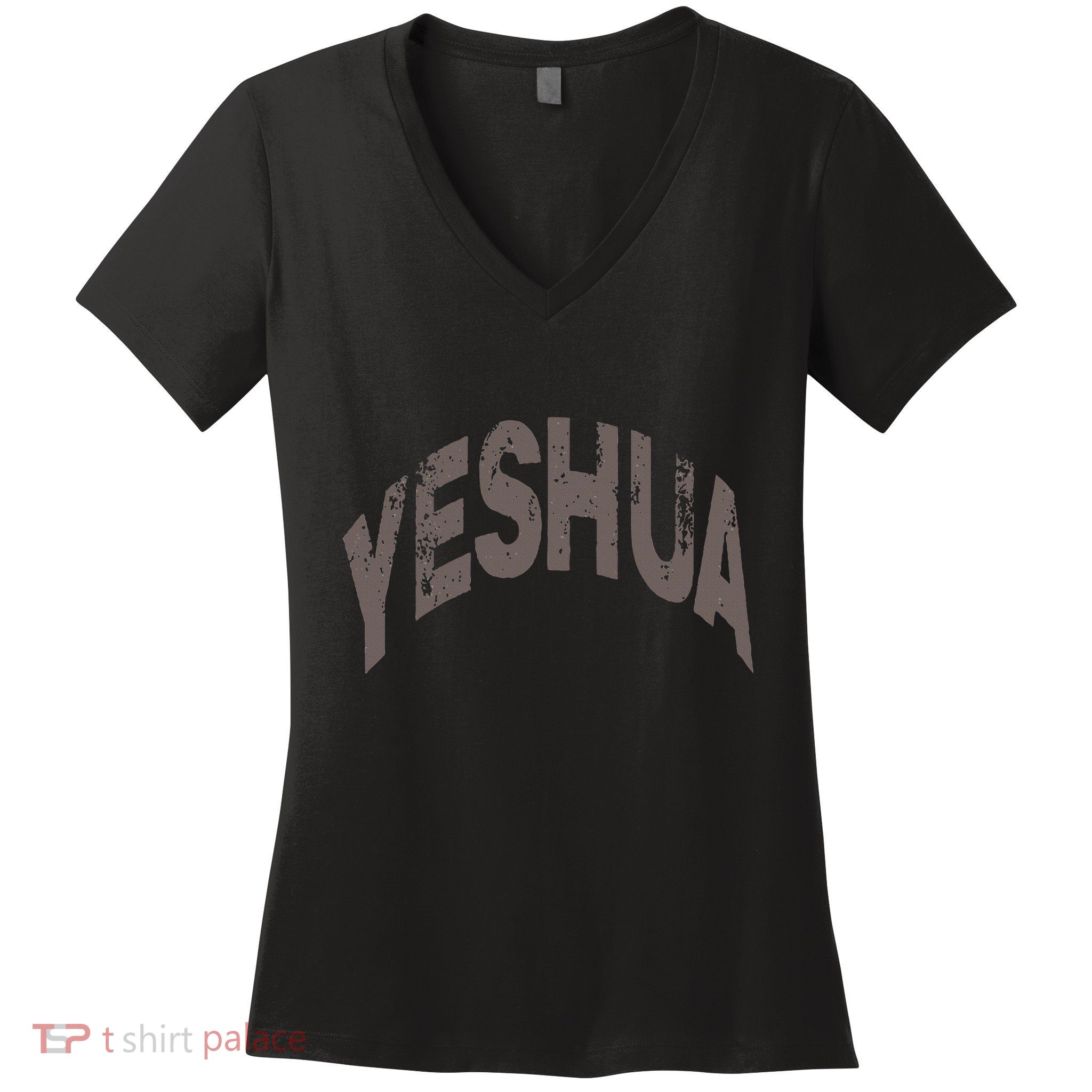 Yeshua Hebrew Name Of Jesus Christian Messianic Women's V-Neck T-Shirt