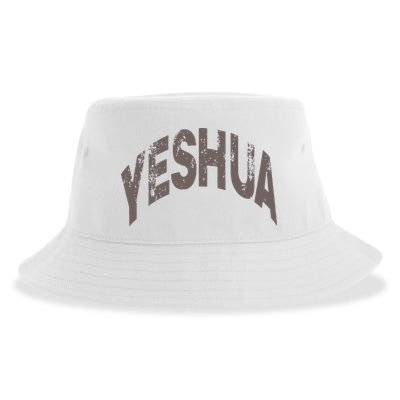 Yeshua hebrew name of Jesus christian messianic Sustainable Bucket Hat