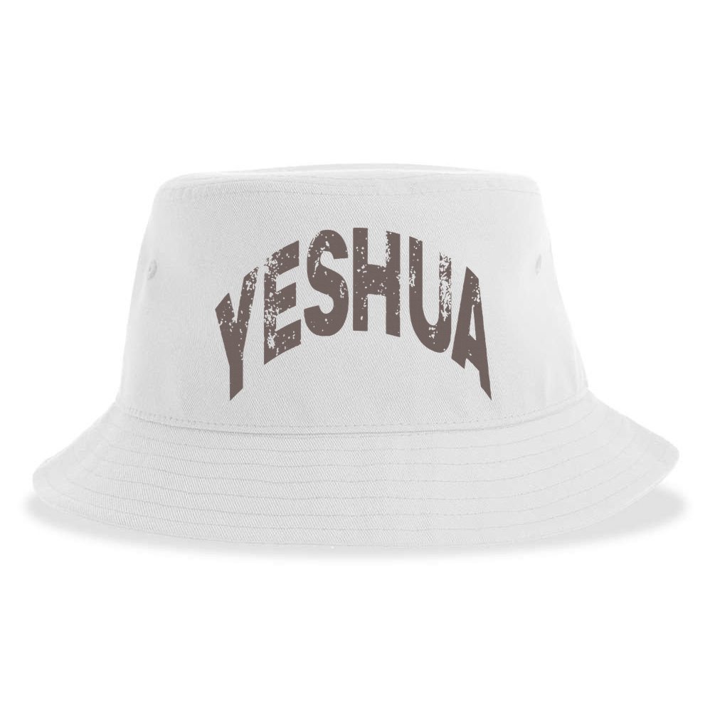 Yeshua hebrew name of Jesus christian messianic Sustainable Bucket Hat