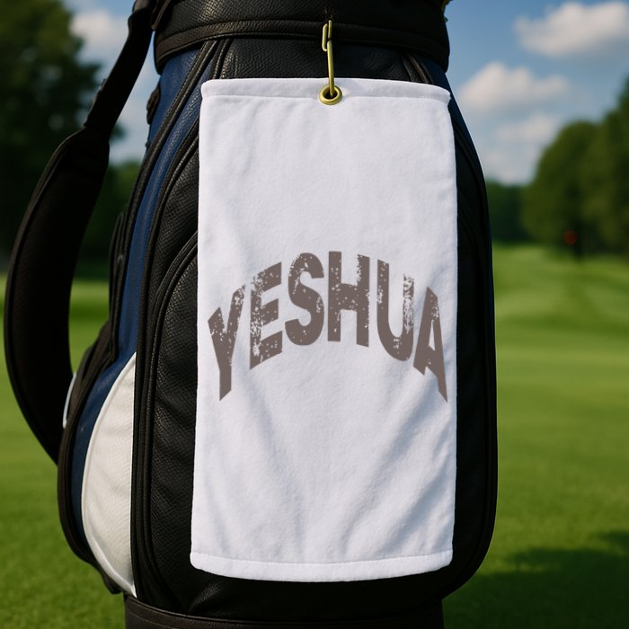 Yeshua hebrew name of Jesus christian messianic Golf Towel