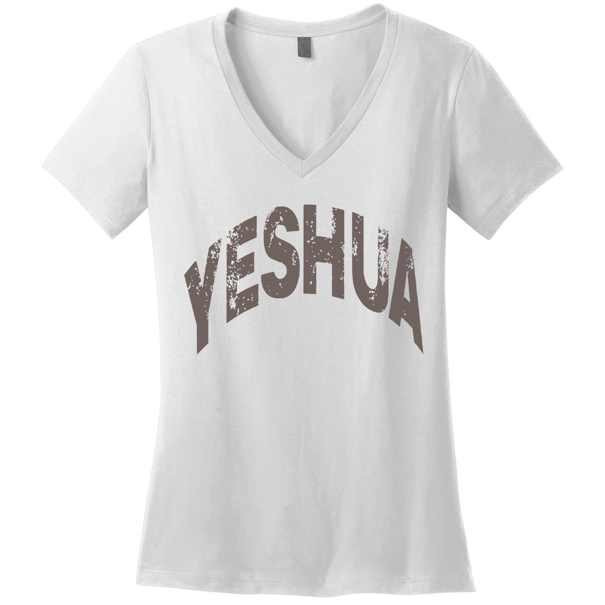 Yeshua hebrew name of Jesus christian messianic Women's V-Neck T-Shirt