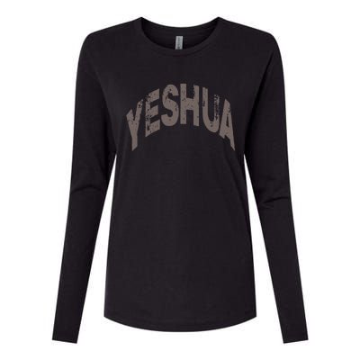 Yeshua hebrew name of Jesus christian messianic Womens Cotton Relaxed Long Sleeve T-Shirt